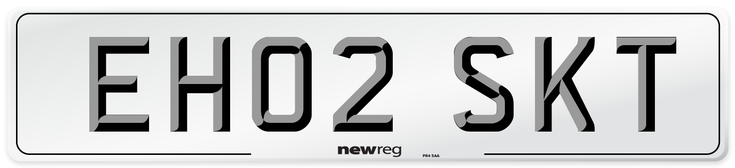 EH02 SKT Number Plate from New Reg